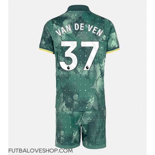 Dres Tottenham Hotspur Micky van de Ven #37 Tretina pre deti 2024-25 Krátky Rukáv (+ trenírky)